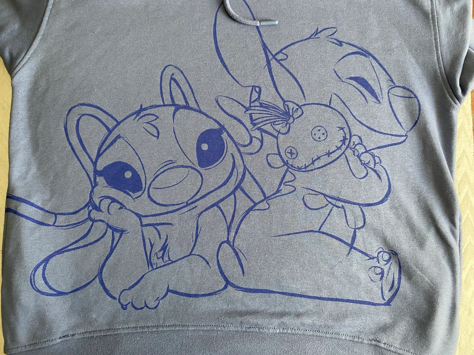 Moletom com capuz Disney Stitch & Angel azul lavanda tamanho M – photo 3